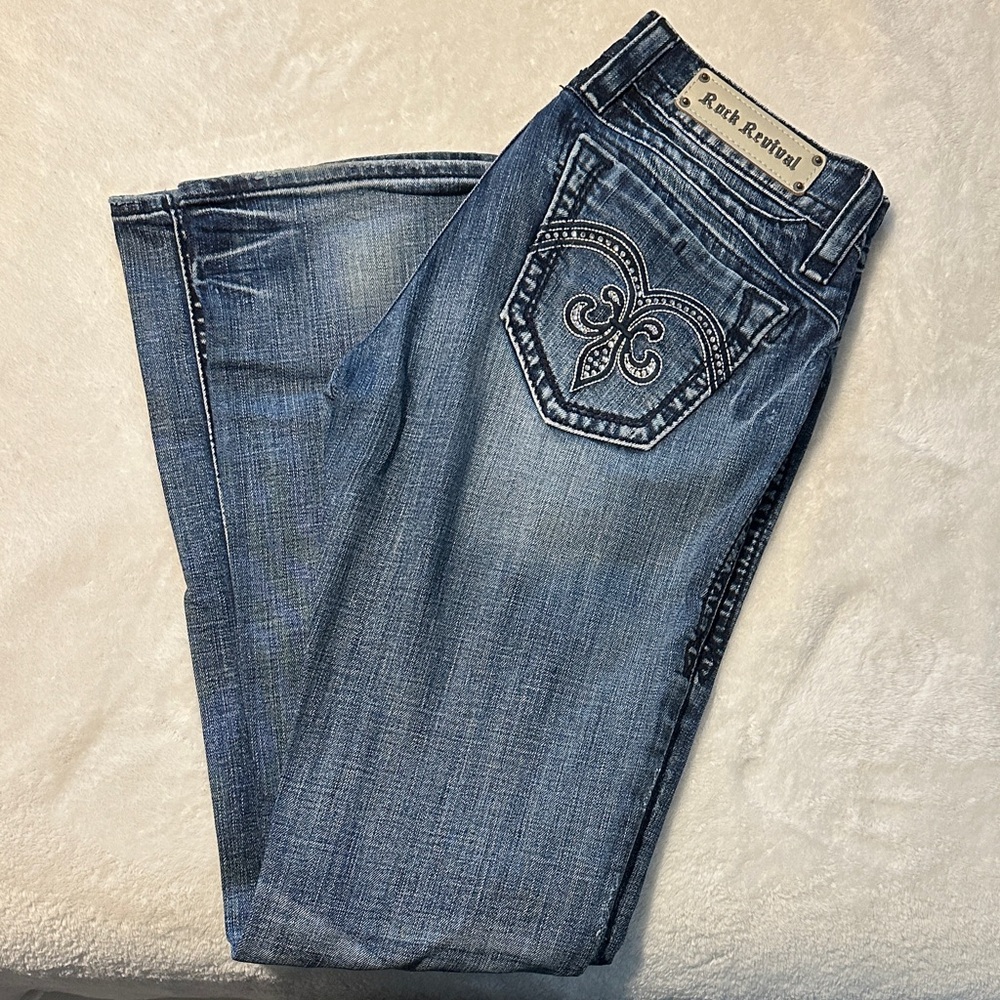 Rock Revival Dark Blue Boot Cut Jeans